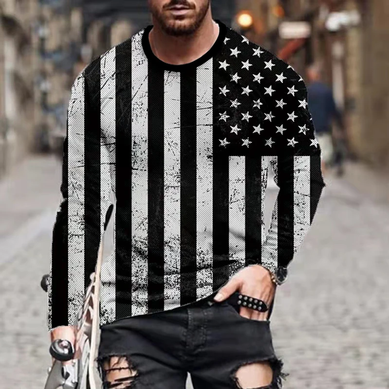 

Европейская и американская популярная мужская Спортивная футболка для отдыха с 3D Цифровым принтом уличная трендовая футболка с 3D принтом и...