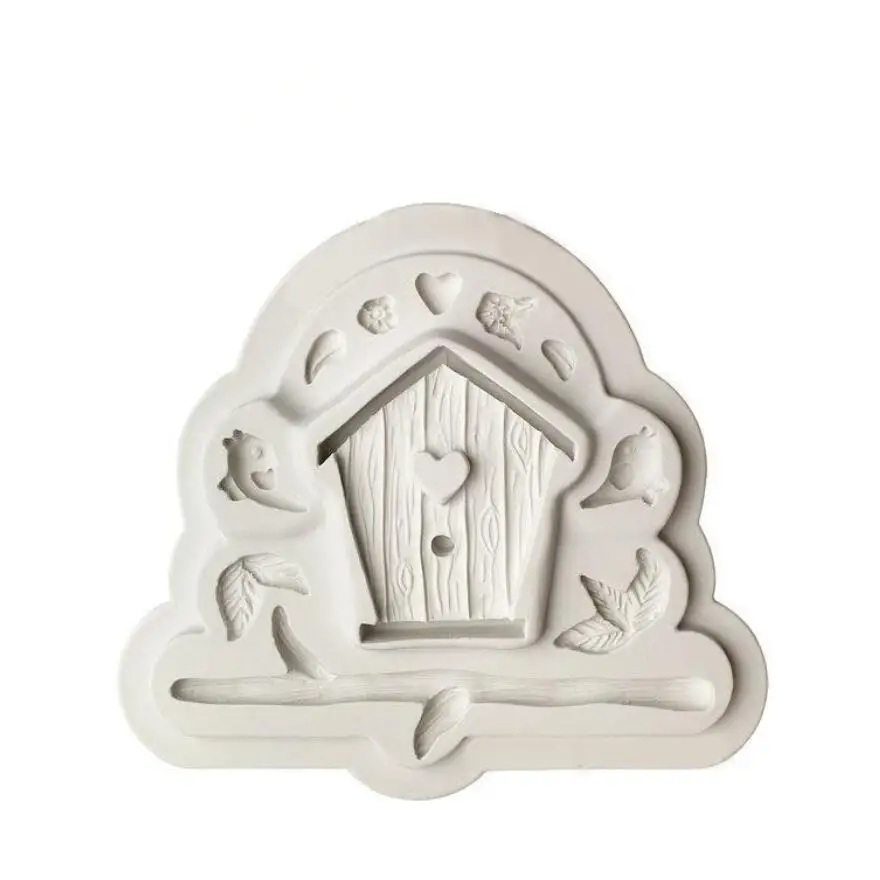 Luyou &quotсделай сам&quot с рисунками домиков дизайн DIY силиконовая 3D торта птица форма