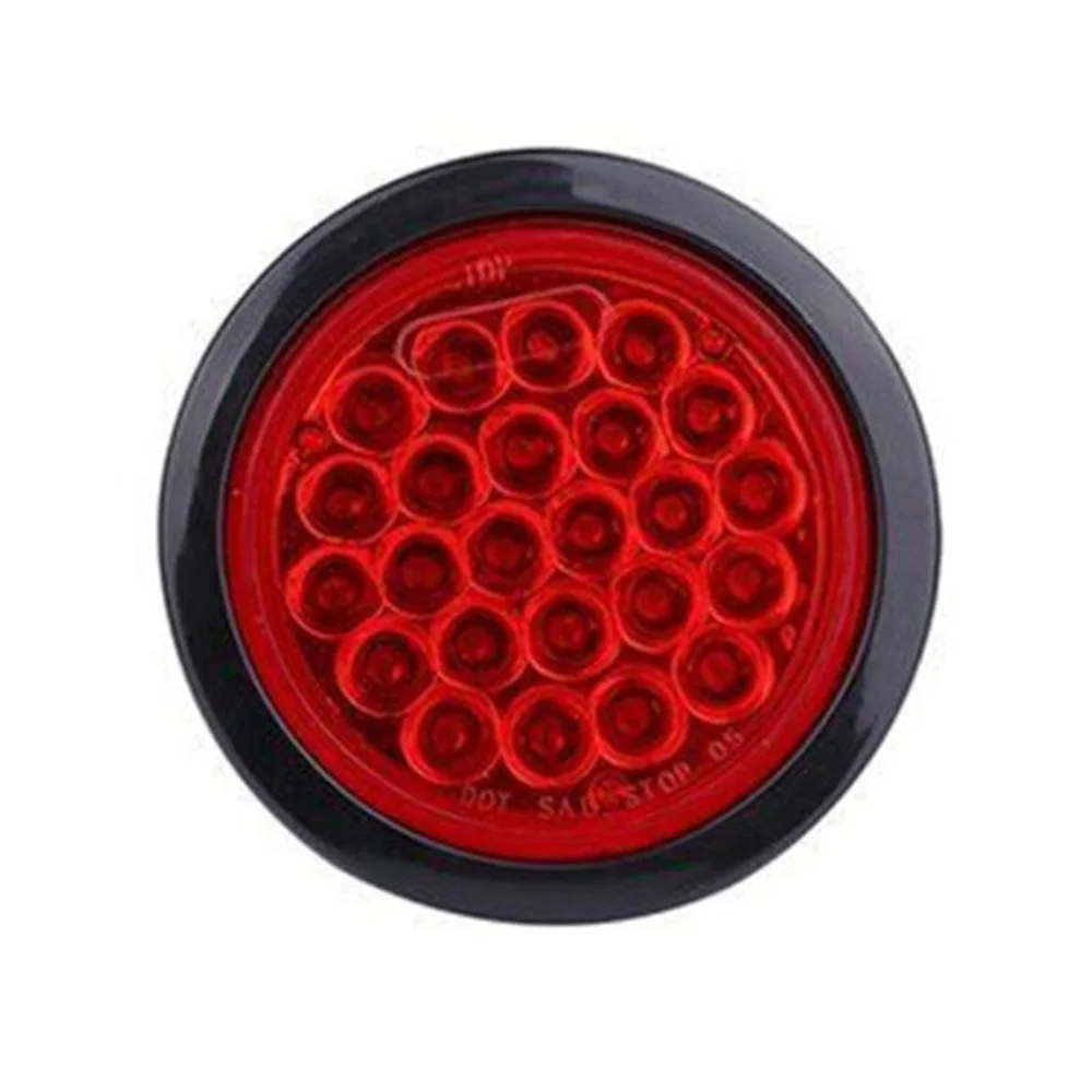 

12W Round Truck Tail Light With Rubber Cover Stop Turn Tail Brake Light