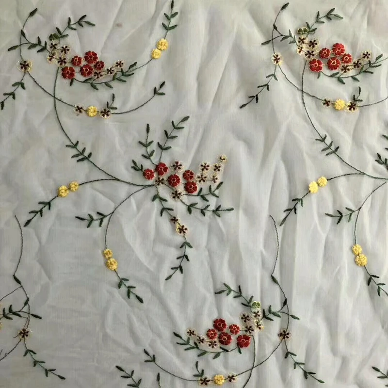 3Y/лот классический стиль цветок вышивка из кружевной сетчатой ткани текстиль для