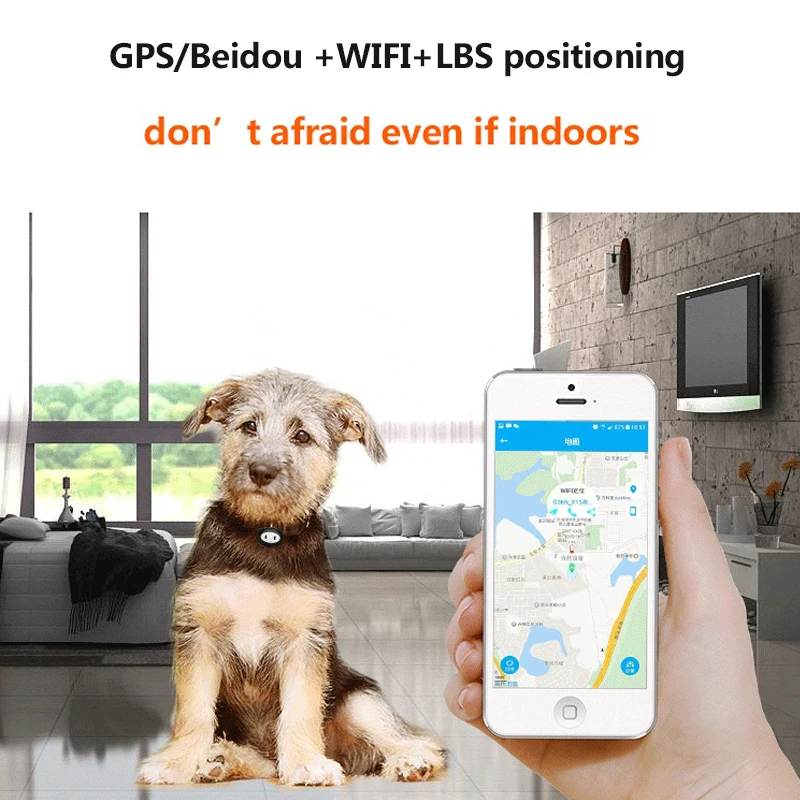 SUPREPET Pet водонепроницаемый gps-трекер для собак Портативный мини-ошейник