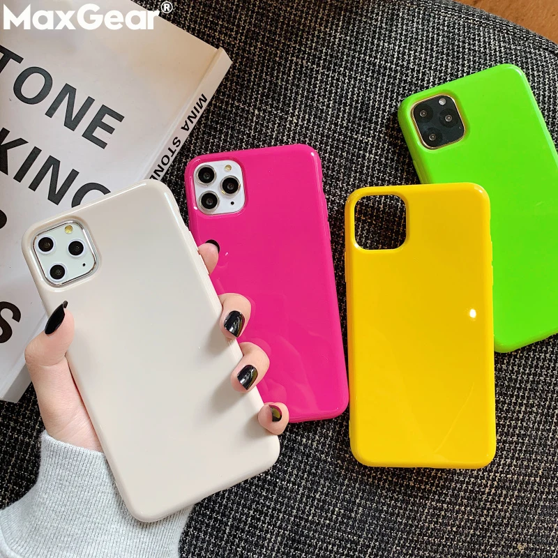 Простые Матовые чехлы для телефонов iPhone 11 Pro XS MAX XR X Soft Souple TPU задняя крышка 8 7 6 S Plus