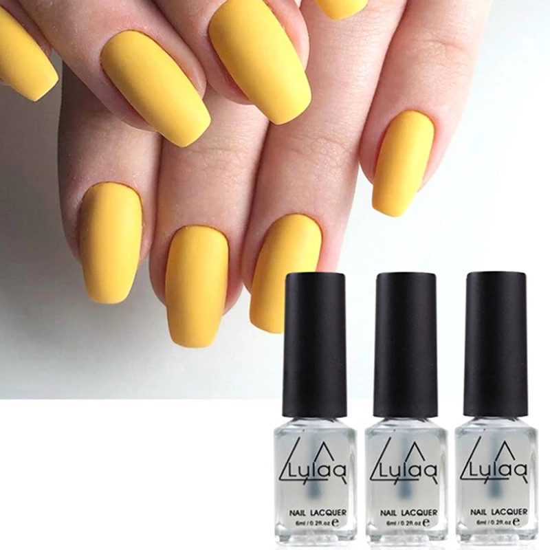 Матовый лак для ногтей 6 мл верхнее покрытие гель-лака модное украшение своими