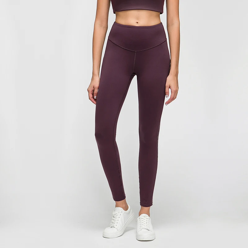 Женские спортивные Леггинсы с высокой талией эластичная лента по бокам пэчворк