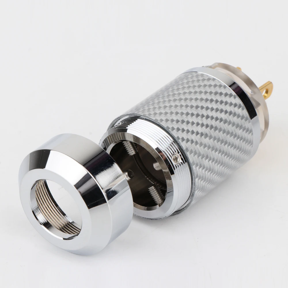 Кабель питания с позолоченным штекером из углеродного волокна Hi-Fi для