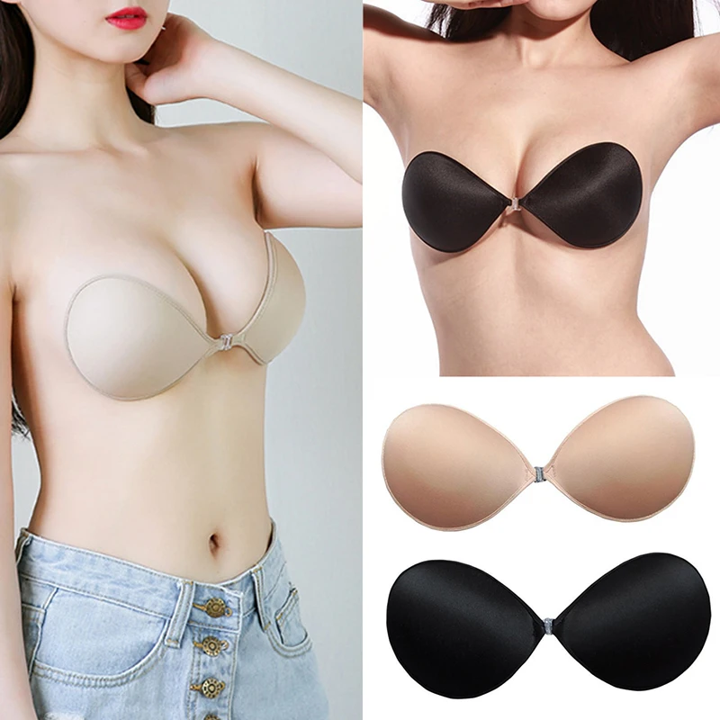 

Fashion Women Strapless Bras Comfortable Seamless Invisible Bra Seamless Self-Adhesive Sticky Women Wedding Party Underwear
