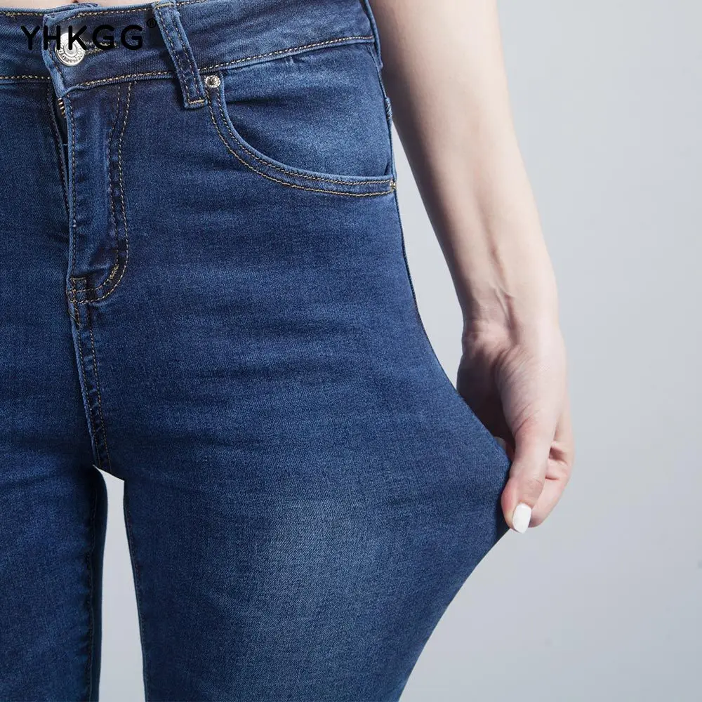 

Jeans For Women Mom Jeans High Waist Jeans Woman High Elastic Stretch Jeans Female Washed Denim Skinny Pencil Pants Plus Size 4X