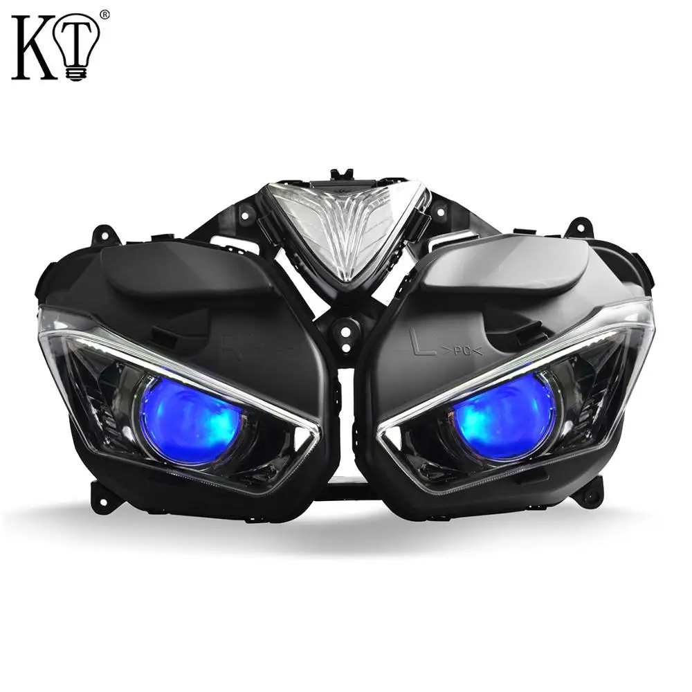 Blue Demon Eye KT Полный светодиодный задний фонарь для Yamaha R3 R25- V2 - Цвет: Blue Demon Eye