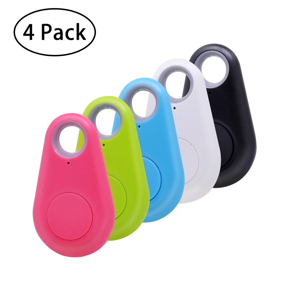 

4 Pack Mini GPS Tracker for Dogs or Cats Bluetooth Locator