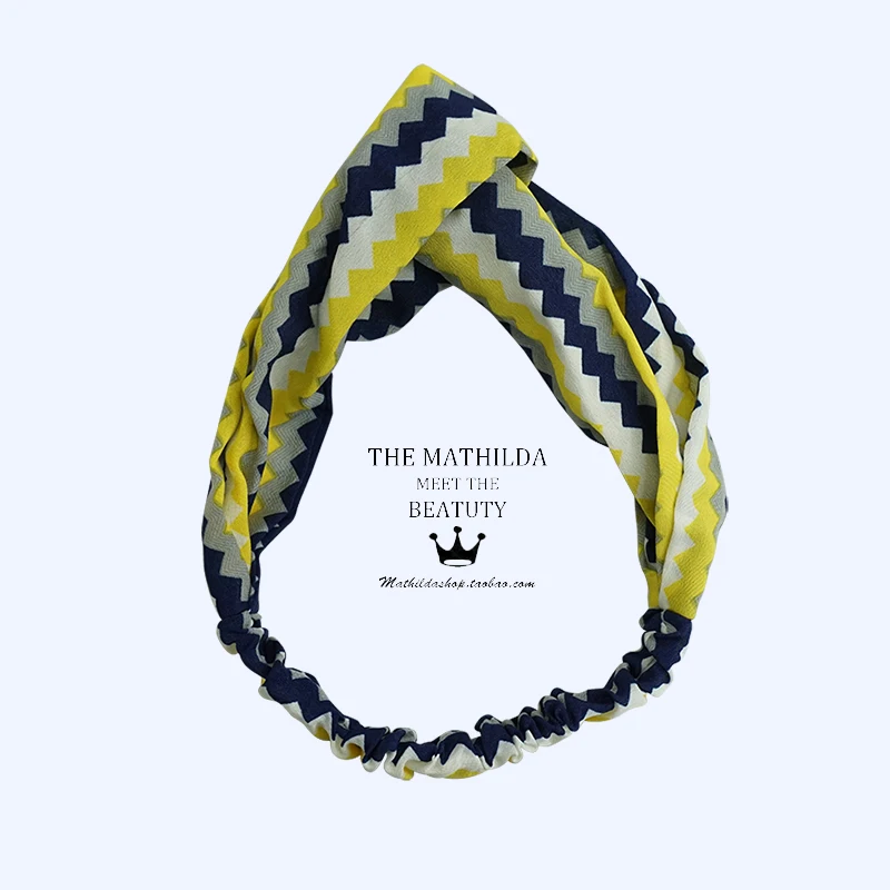 Повязка для волос женская милый Эластичный Тюрбан С перехлёстом и цветочным