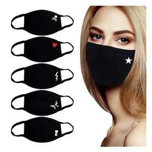 Пылезащитная маска для рта, популярная хлопковая маска для рта, мультяшная маска для лица от загрязнения, маски для вечерние, унисекс