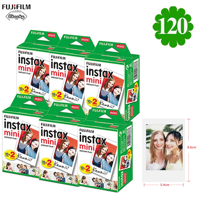 10-200 листов Fujifilm Instax Mini 8 9 пленка мини белая мгновенная фотобумага для камеры s Instax Mini 7s 25 50s 90 P-1 2 камеры - Цвет: 120 sheets