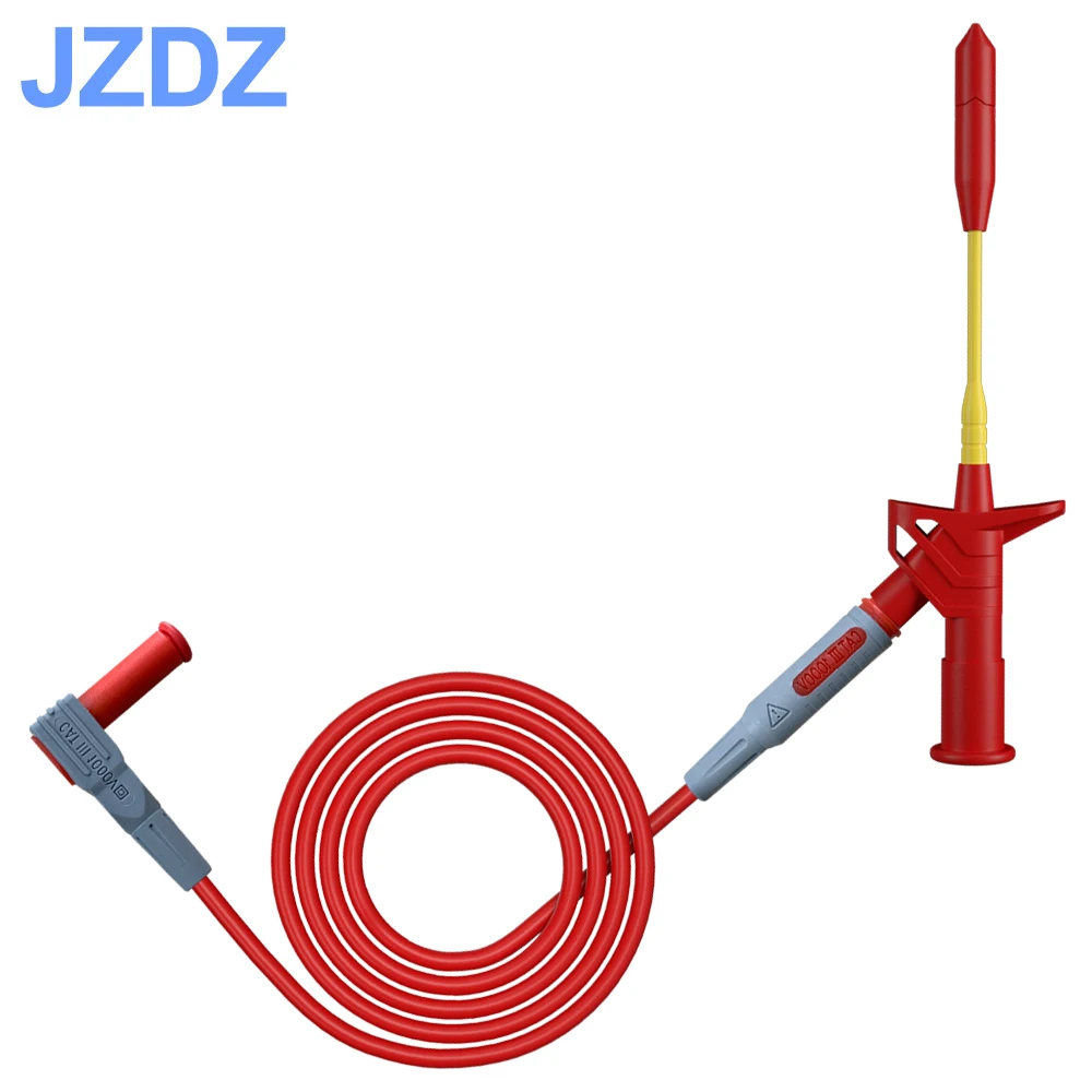 JZDZ 1 пара мультиметр тестовый провод безопасности вилка типа банан 90 градусов