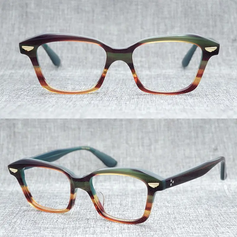 

Business Square Glasses Frame Acetate Men Women Eyeglasses Myopia Reading Eyewear Prescription Optics Spectacles Handmade Match