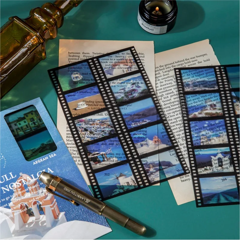 

3 Sheet /pack Travel Scenery Label Stickers Decorative Stationery Stickers Scrapbooking Diy Diary Album Pet Stick Label Crafts