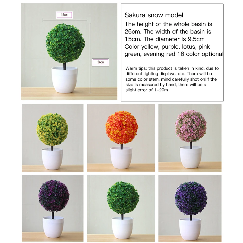 

NEW Artificial Plants Bonsai Small Tree Pot Plants Fake Flowers Potted Ornaments For Home Decoration Hotel Garden Decor