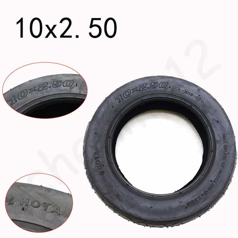

10-дюймовая шина HOTA 10x2,50 для электрического скутера, балансировочная велосипедная шина 10*2,5, надувная внутренняя и внешняя шины
