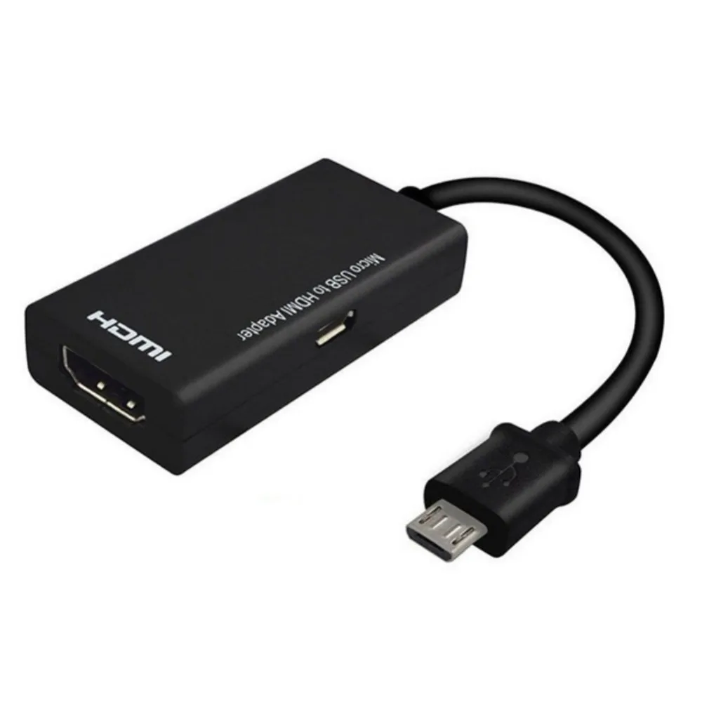 Переходник MHL Micro USB/HDMI для преобразователя ТВ монитора 1080P HD HDMI аудио видео кабель