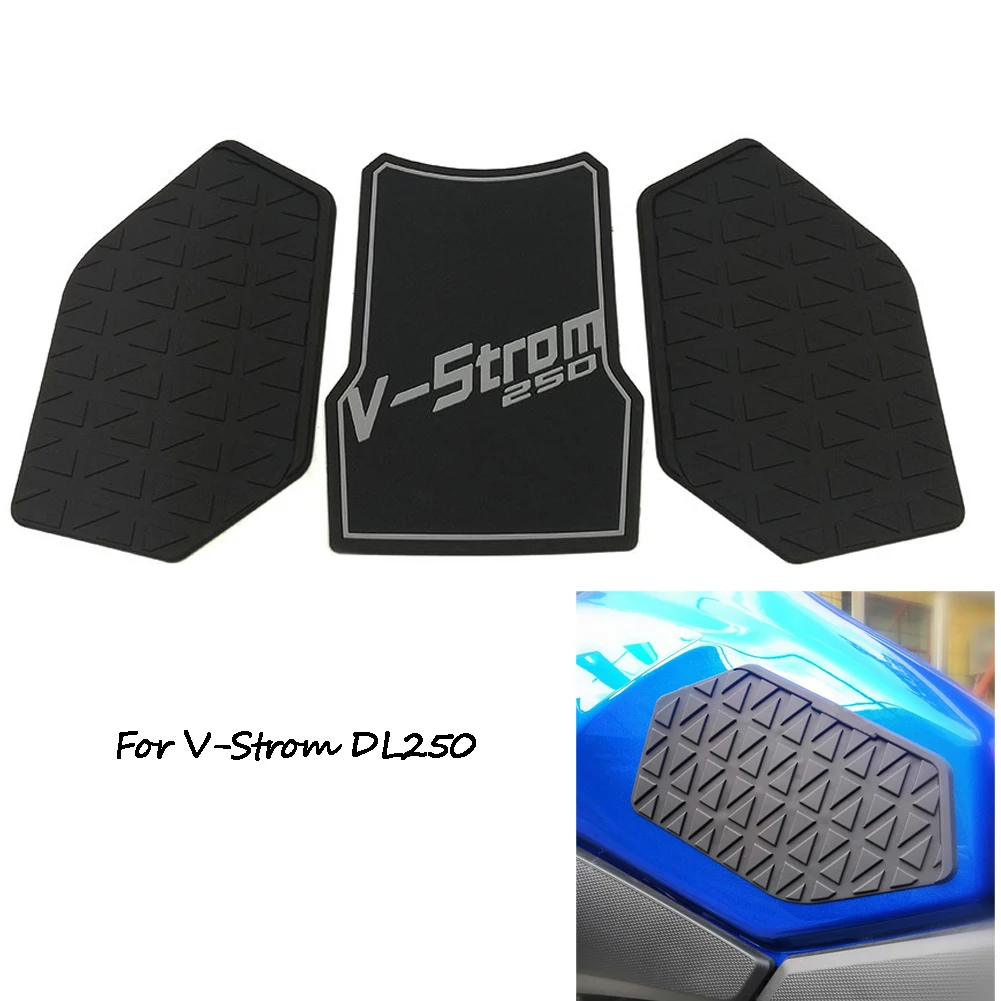

Motorcycle Anti-Heated Gas Tank Side Grip Traction Knee Protector Sticker Anti Slip Pad For Suzuki V-Strom DL250 VStrom DL 250