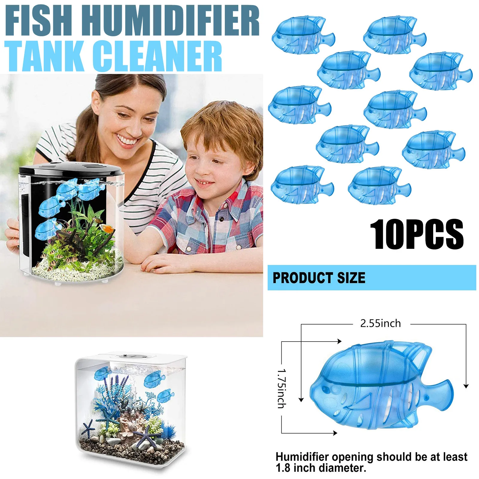 

10pcs Universal Humidifier Fish Tank Cleaner Fish Tank Cleaning Filter Warm Cool Mist Humidifiers Fish Tank akwarium akwarystyka