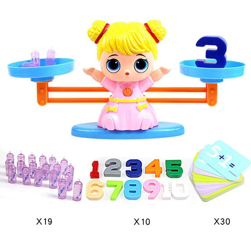 

New Montessori Math Toy Monkey Digital Maths Balance Scale Toy Educational Balancing Scale Number Board Game Kids Learning Toys