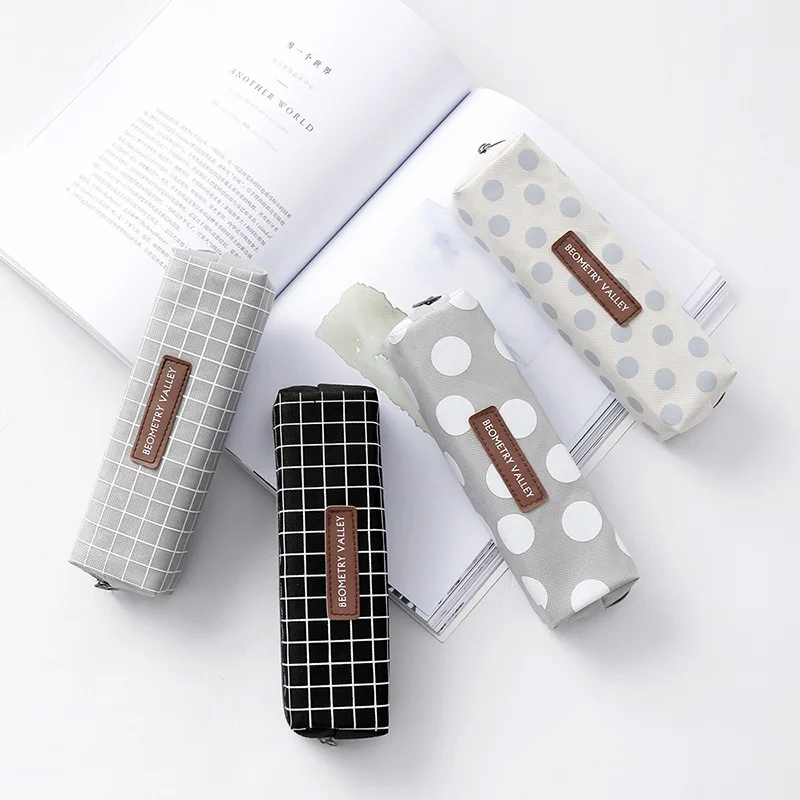 

Cute Kawaii Canvas Pencil Case Korean stationery high-capacity School supplies Children's gifts Girl Gift environmental safe