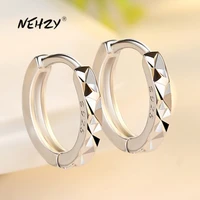 nehzy 925 sterling silver new womens fashion jewelry high quality starry carved simple retro earrings