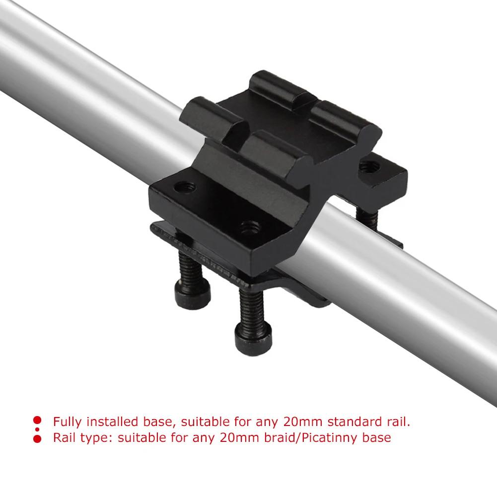 

Adjustable Bipod Adapter with 20mm Rail Barrel Tube Mount for Picatinny Weaver Scope Flashlight Laser Sight Torch Clip