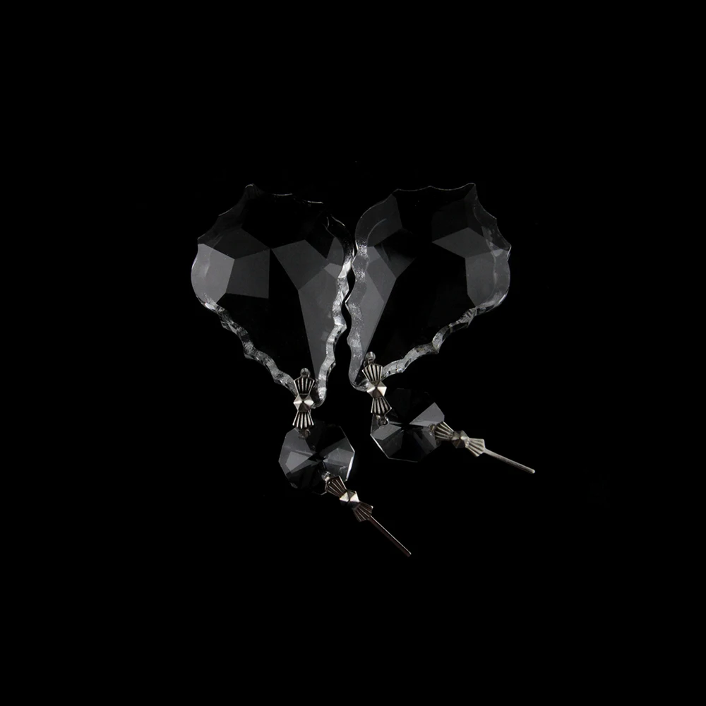 Прозрачный кленовый светильник лист 50 мм Висячие капли Соединители бабочки