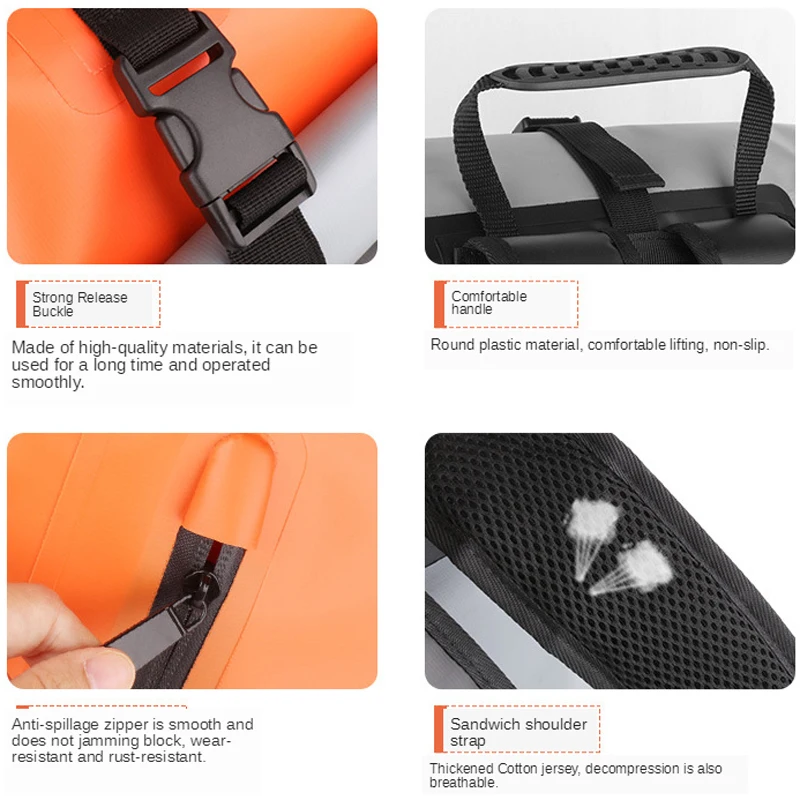 Водонепроницаемый вещевой мешок для плавания сухой рюкзак 25л дрейфующий легкий