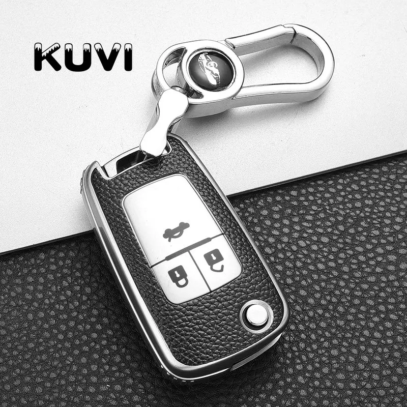 Кожаный Автомобильный чехол для ключей Chevrolet Cruze Aveo Trax Sail Malibu Captiva Opel Vauxhall Astra J Corsa