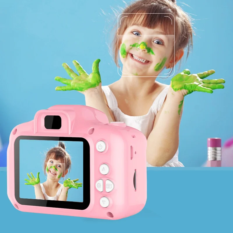 

Kids Mini Cute Digital Camera Toys 2.0 Inch Sn 1080P Video Recorder Camcorder Language Switching For Birthday Gift