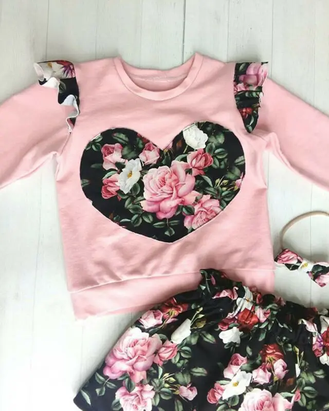 2 шт. детская юбка-пачка с длинным рукавом в форме сердца | Мать и ребенок