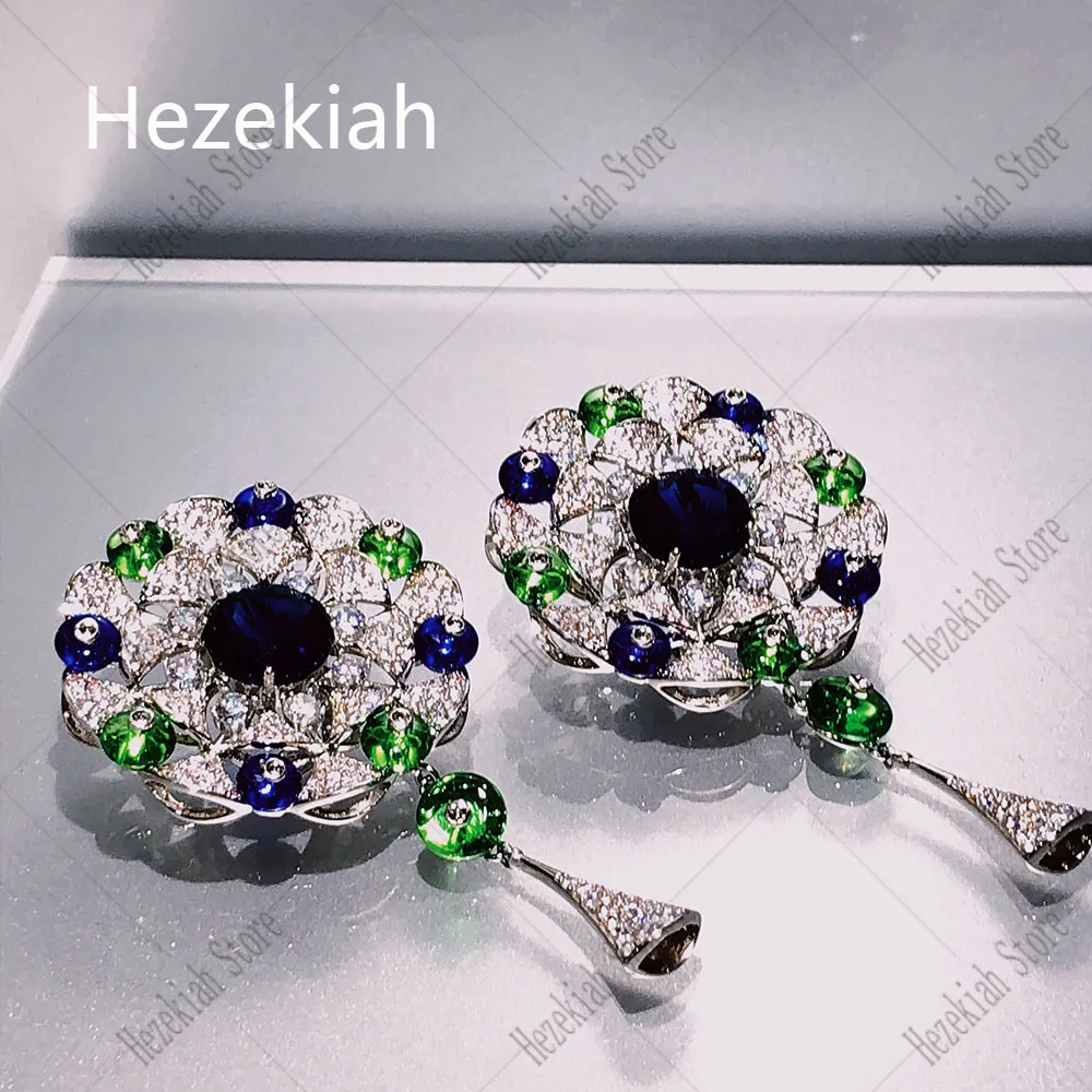 Роскошные женские серьги Hezekiah свадебные высокого класса с цветами знаменитостей