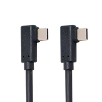cy usb c type c to type c cable gen2 10gbps 65w dual 90 degree left right angled type