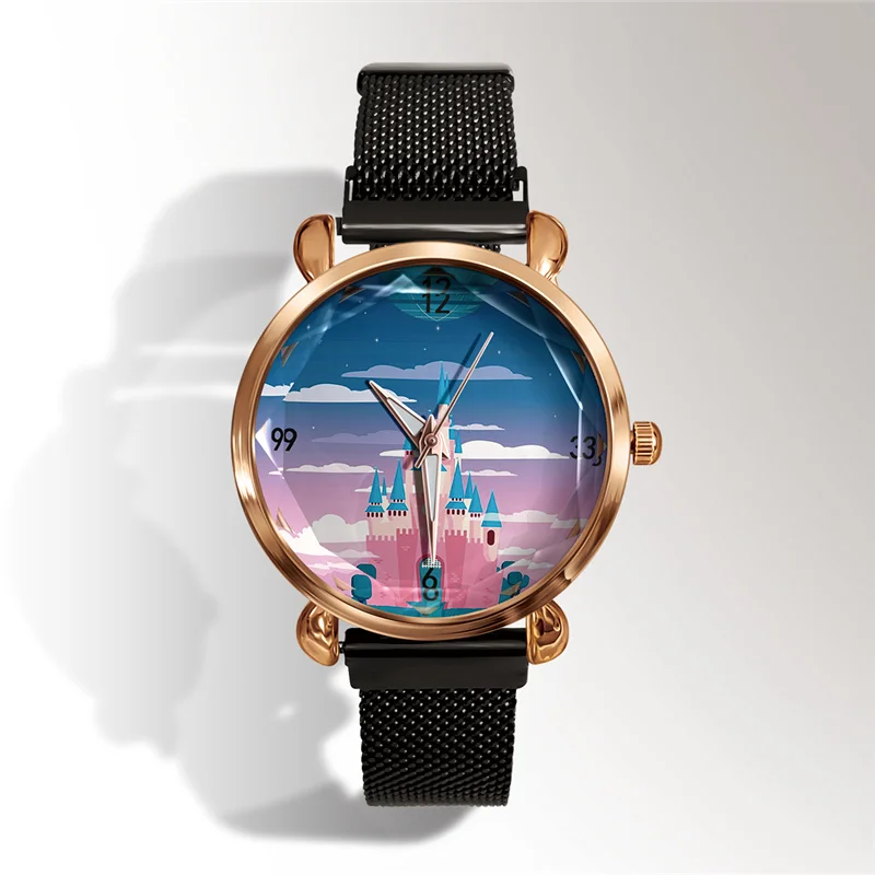 Новые Классические из мультфильма Город героев Модные женские часы повседневные