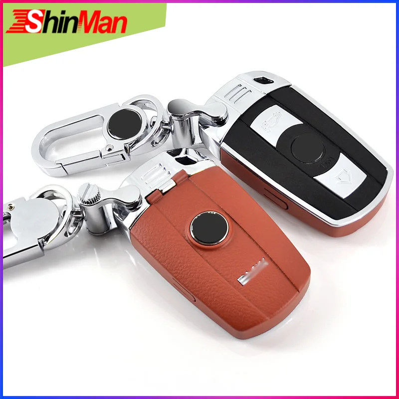 ShinMan автомобильный кожаный чехол для ключей набор защитный автомобильного ключа