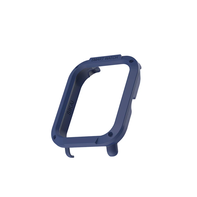 Blue Plastic Для Amazfit Bip чехол SIKAI защитный жесткий бампер чехол для Huami midong Bip Lite Смарт-часы PC Оболочка Легкий разноцветный - Цвет: Blue Plastic