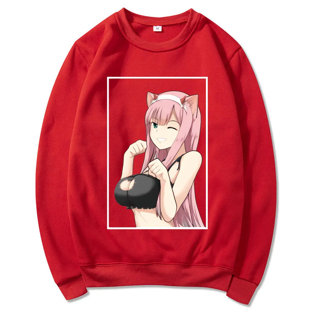 

Harajuku Zero Two Sweatshirt Japanese Anime Darling Franxx Sweatshirts Spring Autumn Unisex Casual Retro Pullover Sportswear