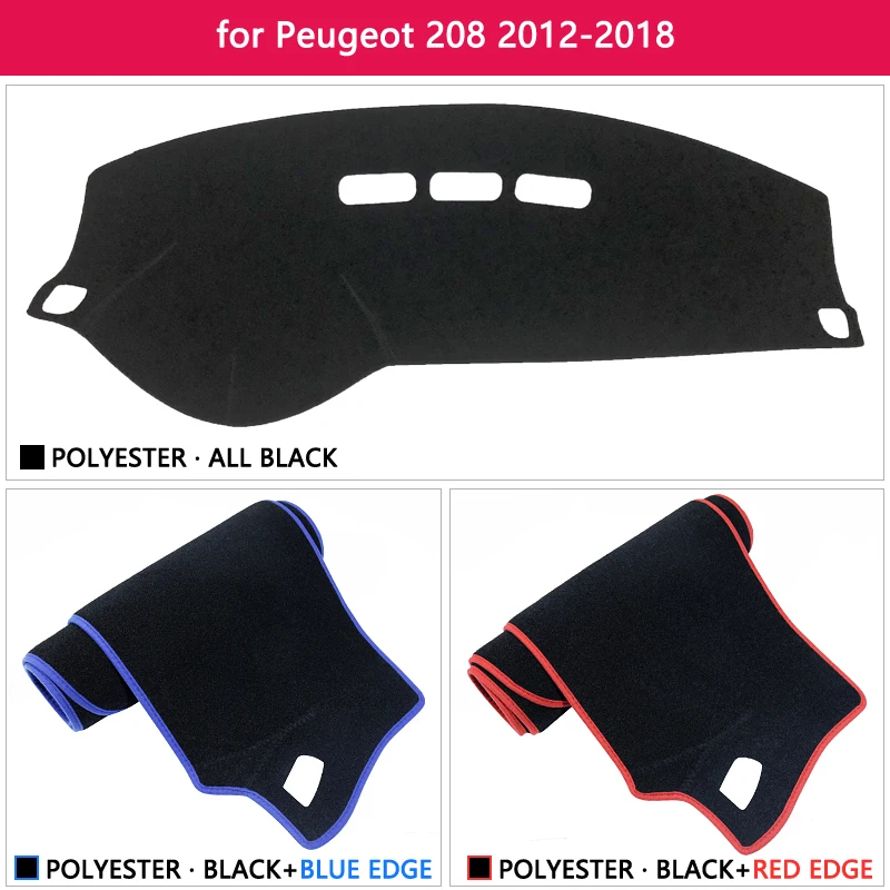 Защитная накладка на приборную панель для Peugeot 208 2012 ~ 2018 автомобильные аксессуары