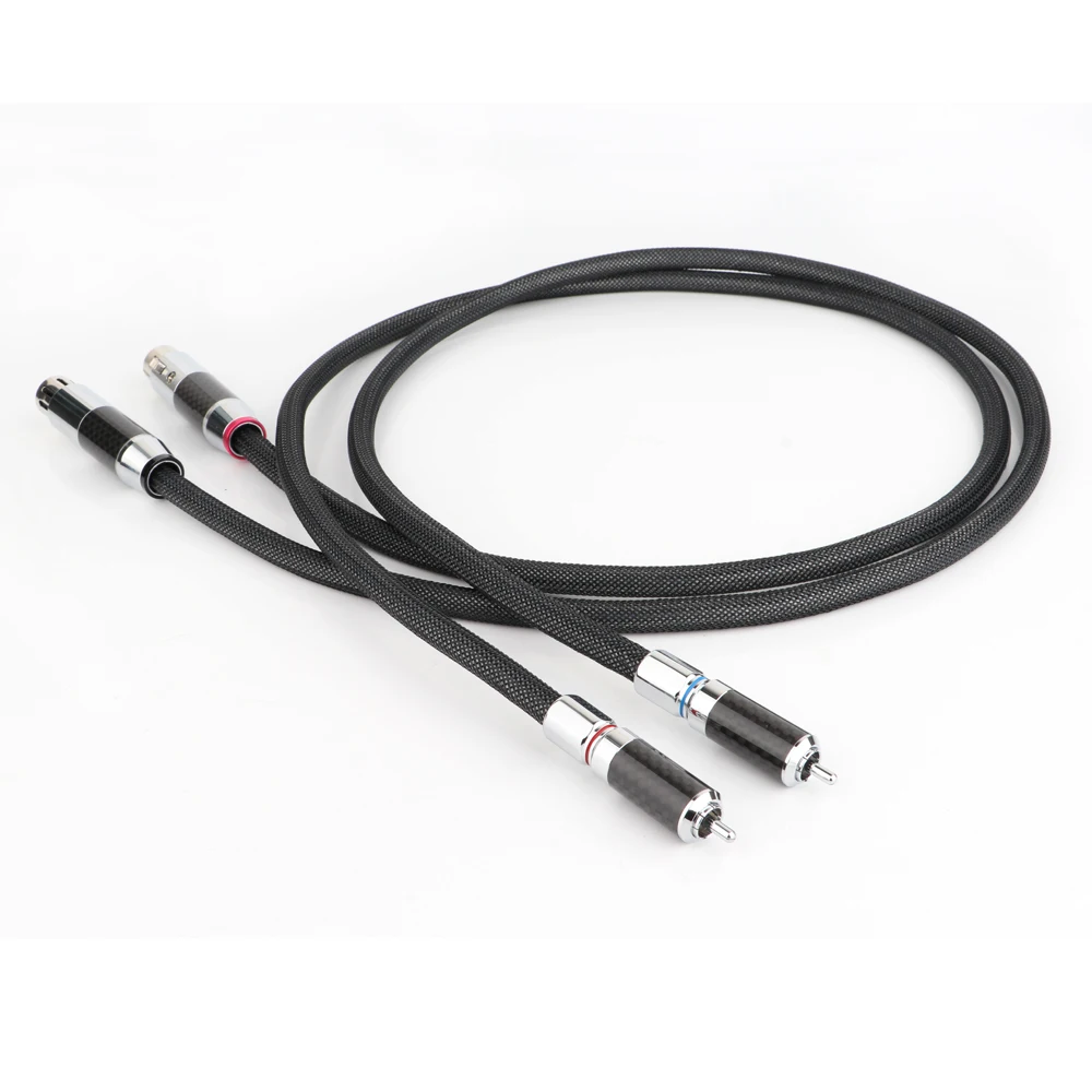 Медный посеребренный кабель RCA-XLR Hi-end OFC Удлинительный hifi RCA male-XLR audio | Электроника