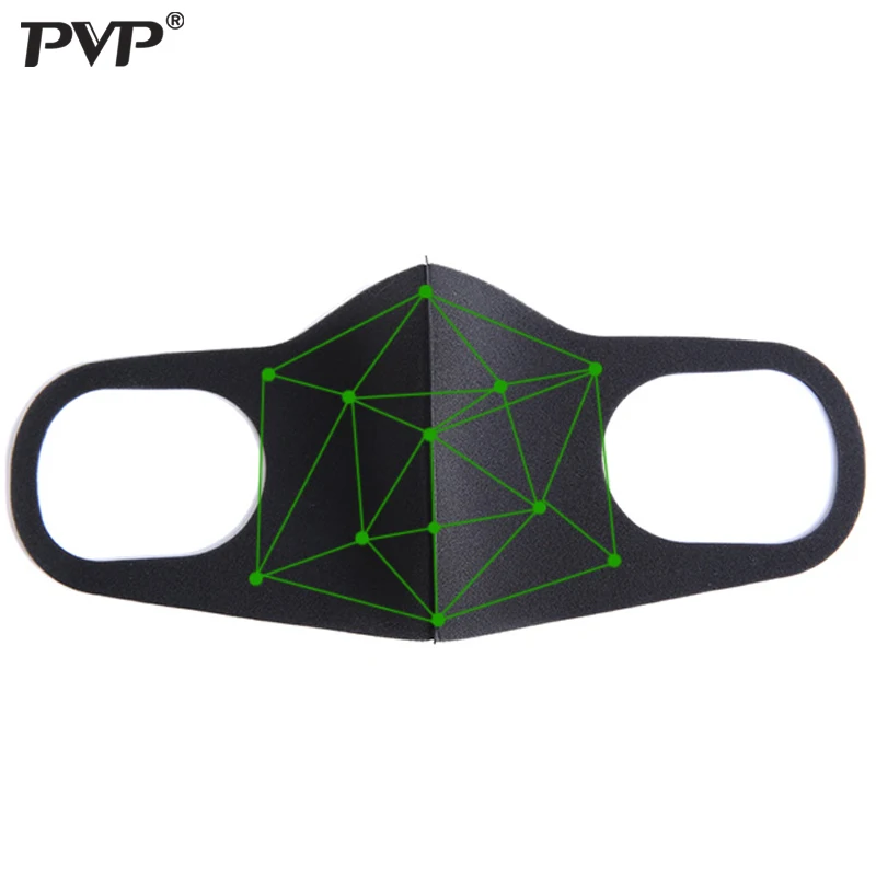 PVP 3 шт. несколько наборов пыли и респиратор PM2.5 черный двухслойная пористый верх