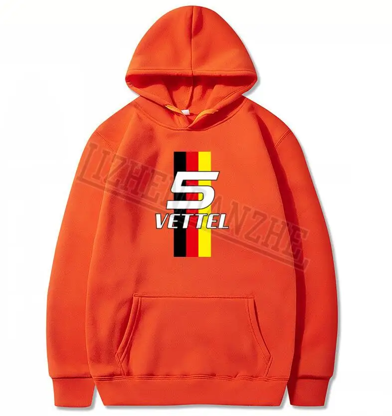 Себастьян Vettel номер 5 мужские толстовки с рисунком кольца F1 водитель для