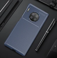 huawei mate 30 pro mate30 case matte carbon fiber shockproof soft tpu silicone cover for huawei mate 30 pro mate30pro couqe