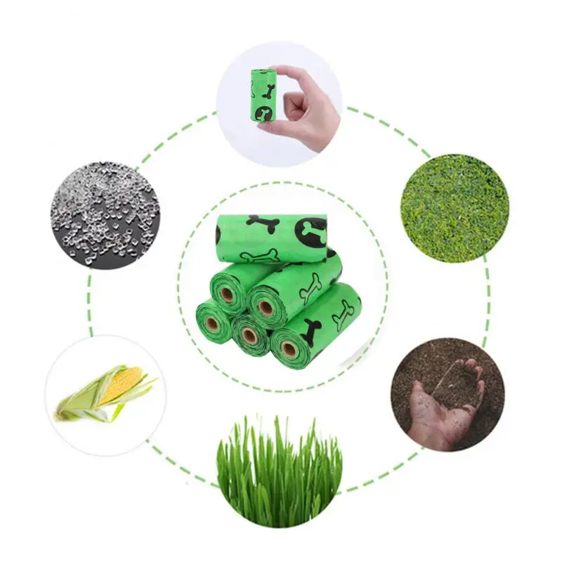 

Biodegradable Pet Disposable Garbage Bag Dog Waste Bag Dispenser Dog Poop Bag Dog Supplies And Accessories Pets Products For Dog