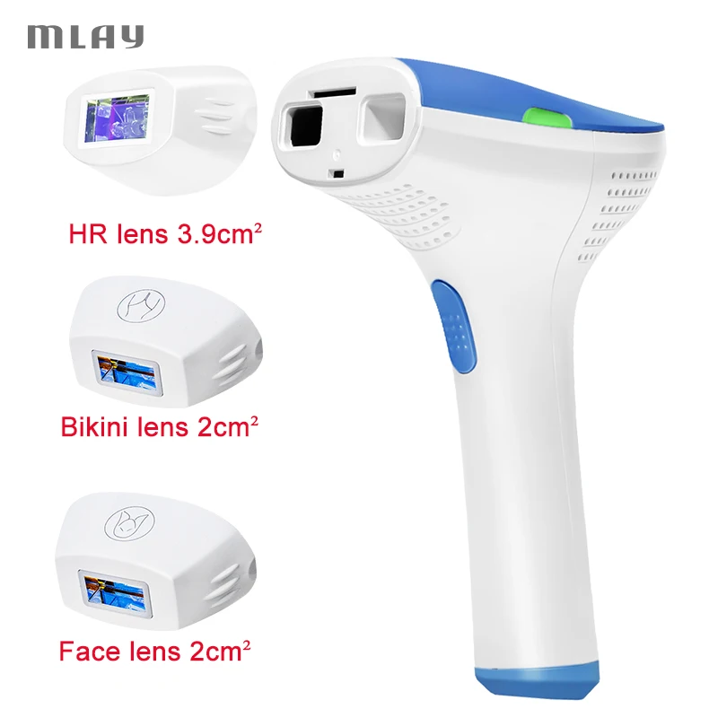 

Лазерный эпилятор Mlay IPL для женщин, профессиональный эпилятор для удаления волос с тела, бикини, лица, 500000 вспышек