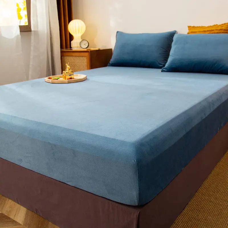 1 шт. Хрустальное бархатное постельное белье с эластичным односпальным размером