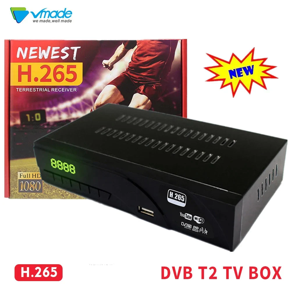 Горяч продавая Чешский DVB T2 в эфирный приемник H.265 Full HD ТВ коробка с SCART поддержка WI