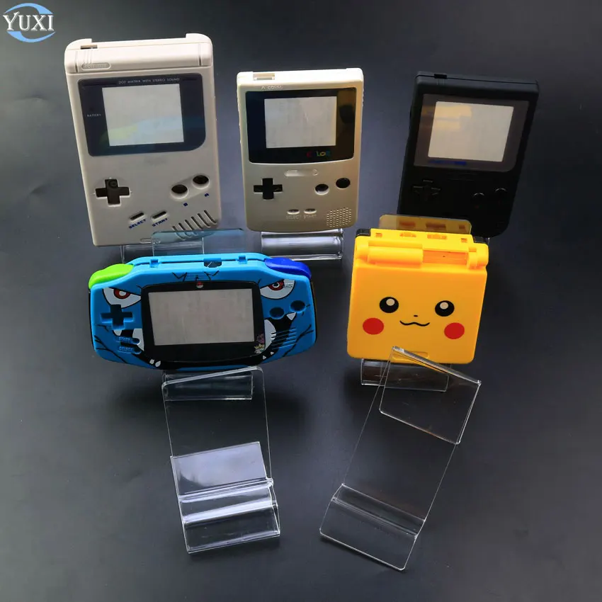 Прозрачная пластиковая подставка YuXi для стеллажа с окошком GB GBA SP GBC 3DS 2DS консоли