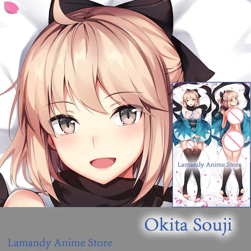 Двусторонняя наволочка Dakimakura с принтом аниме Fate Okita Souji Fate/Grand Order FGO для подушки в